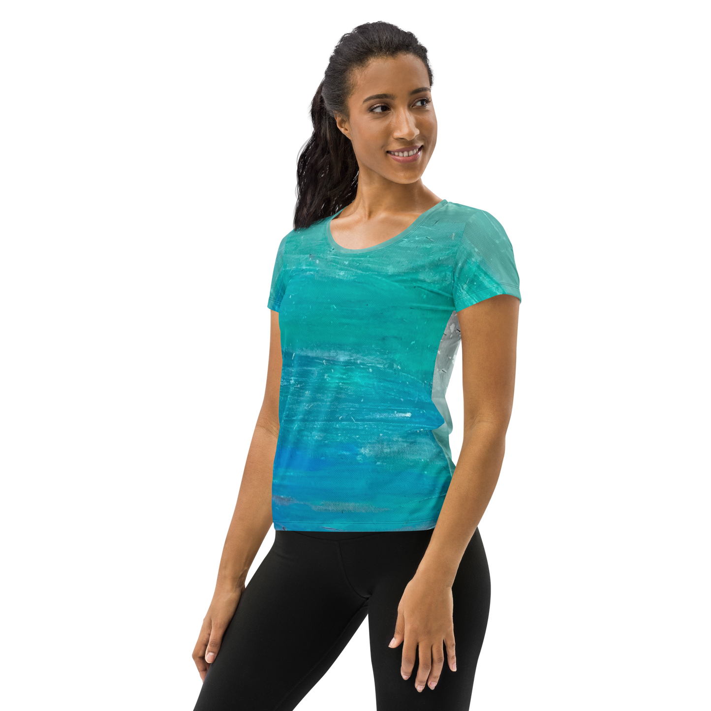All-Over Print Women's Athletic T-Shirt