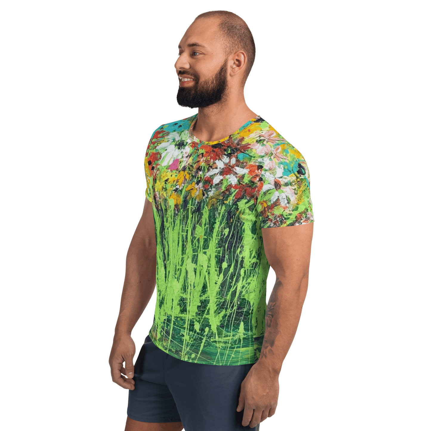 All-Over Print Men's Athletic T-Shirt - Tucker Threads