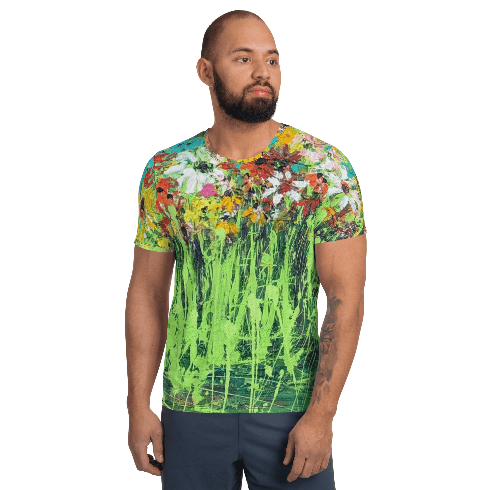 All-Over Print Men's Athletic T-Shirt - Tucker Threads