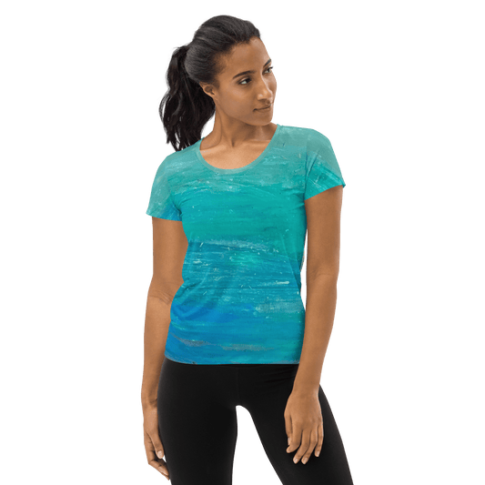 All-Over Print Women's Athletic T-Shirt - Tucker Threads